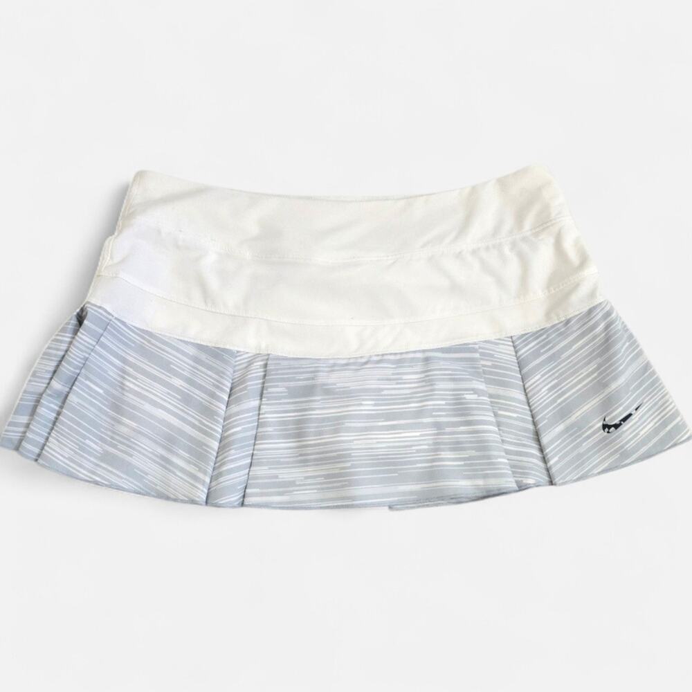 Nike‎ Dri-Fit White And Gray Tennis Skort Women's Large